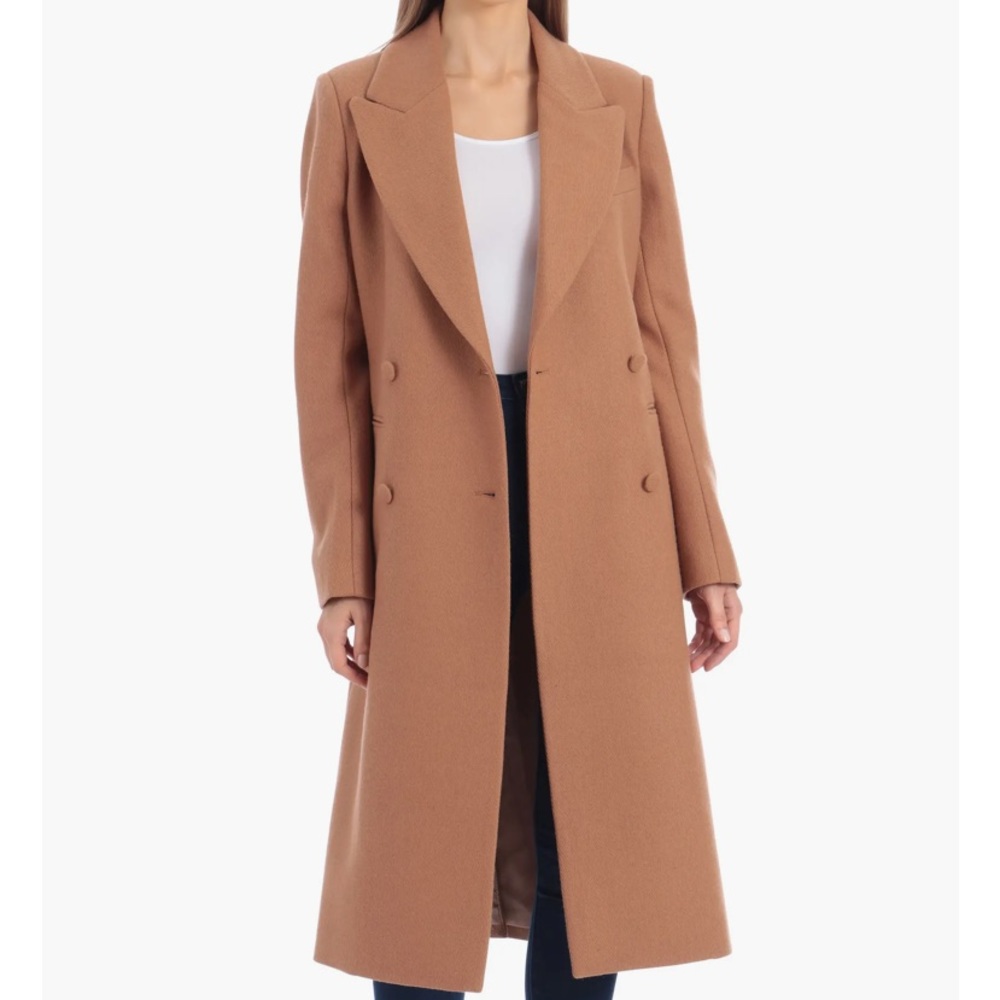 Double Breasted Coat tan